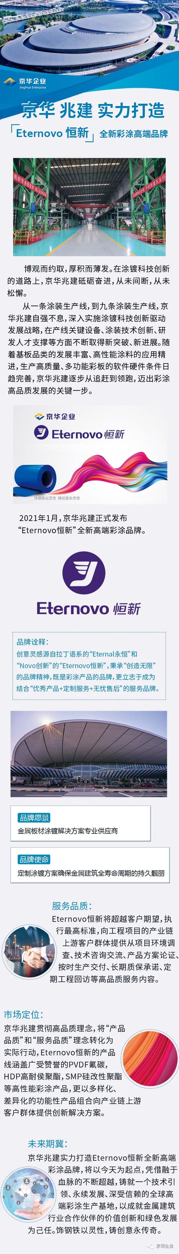 kaiyun兆建实力打造“Eternovo恒新”全新彩涂高端品牌
